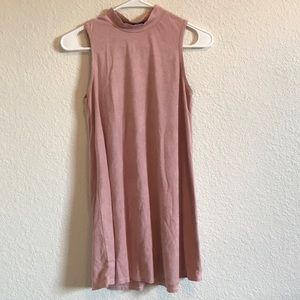 Pink champagne dress high neck